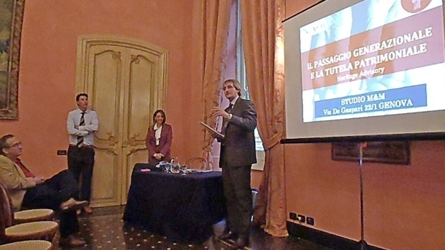 Paolo Manara durante la presentazione